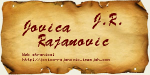 Jovica Rajanović vizit kartica